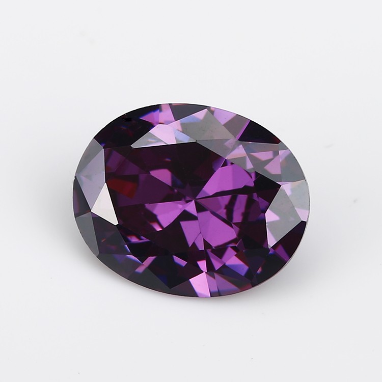 High quality Amethyst color cz gemstones