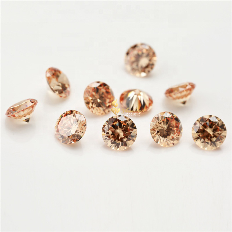 Champagne Color Cubic Zirconia Loose Stones For Sale