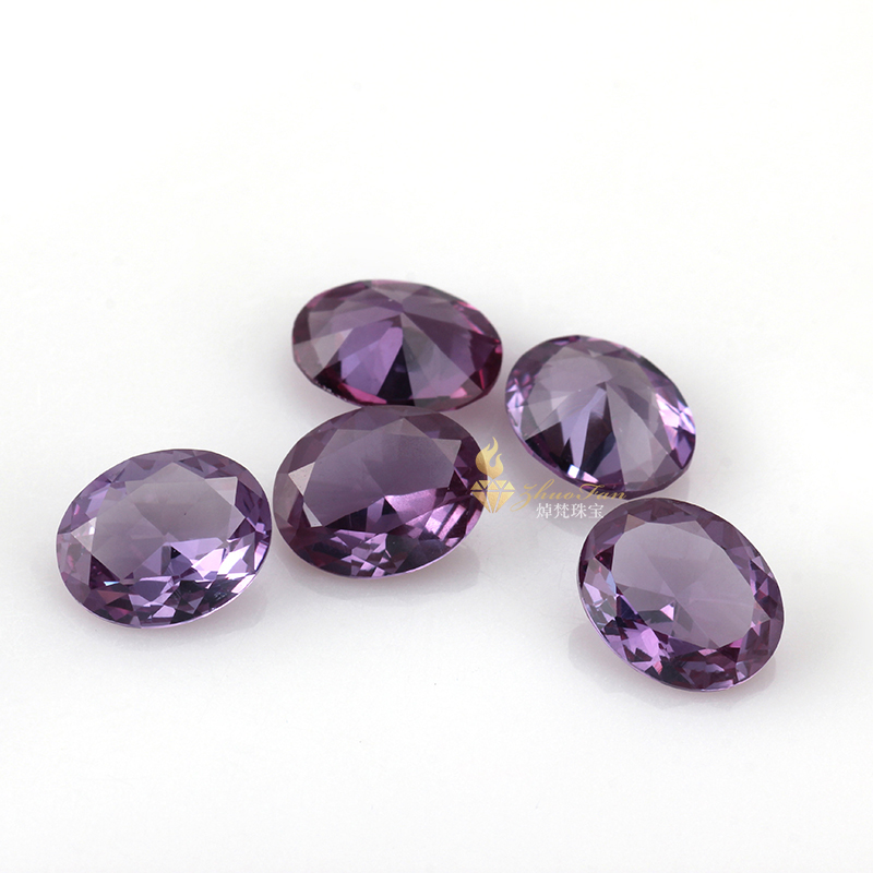 Alexandrite#46 Oval cut Corundom gemstones