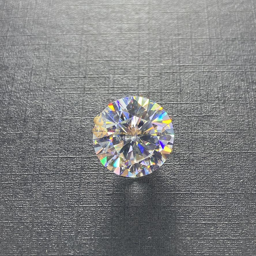 Moissanite Stone White DEF Color Round Shape