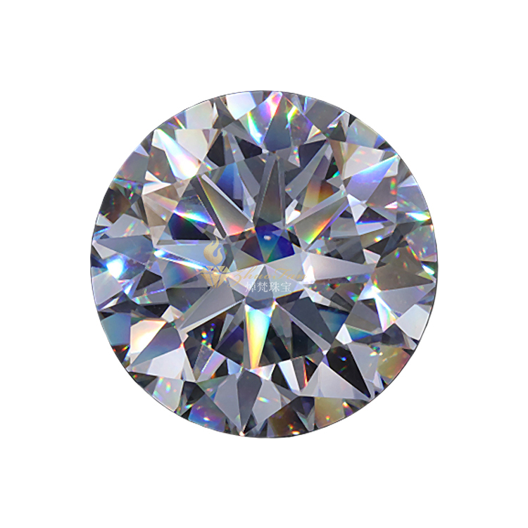 Loose Moissanite Grey Color Round Shape