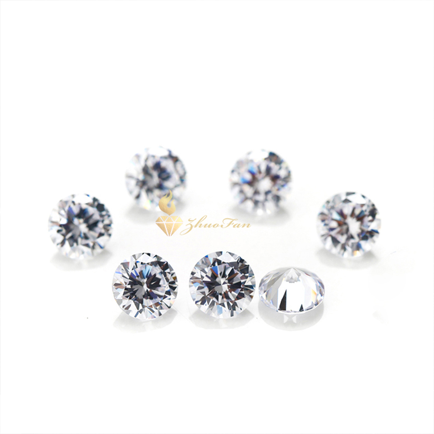 Moissanite Stone White DEF Color Round Shape