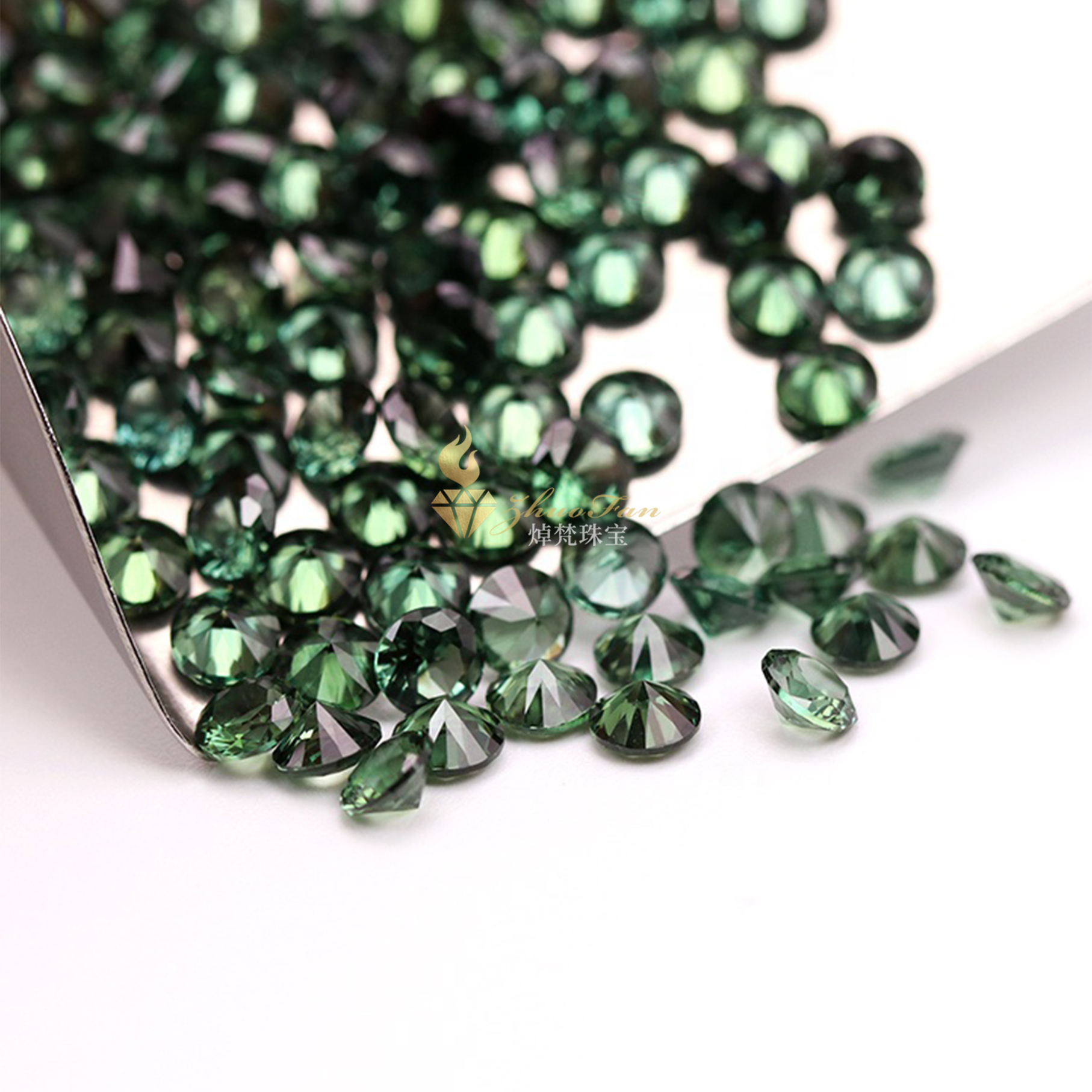 Synthetic Spinel #152 Green Round Shape