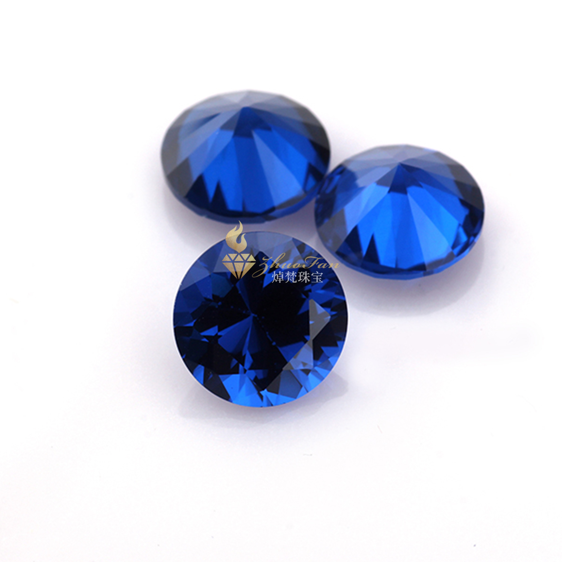 Synthetic Spinel Sapphire Blue#113 Round Shape