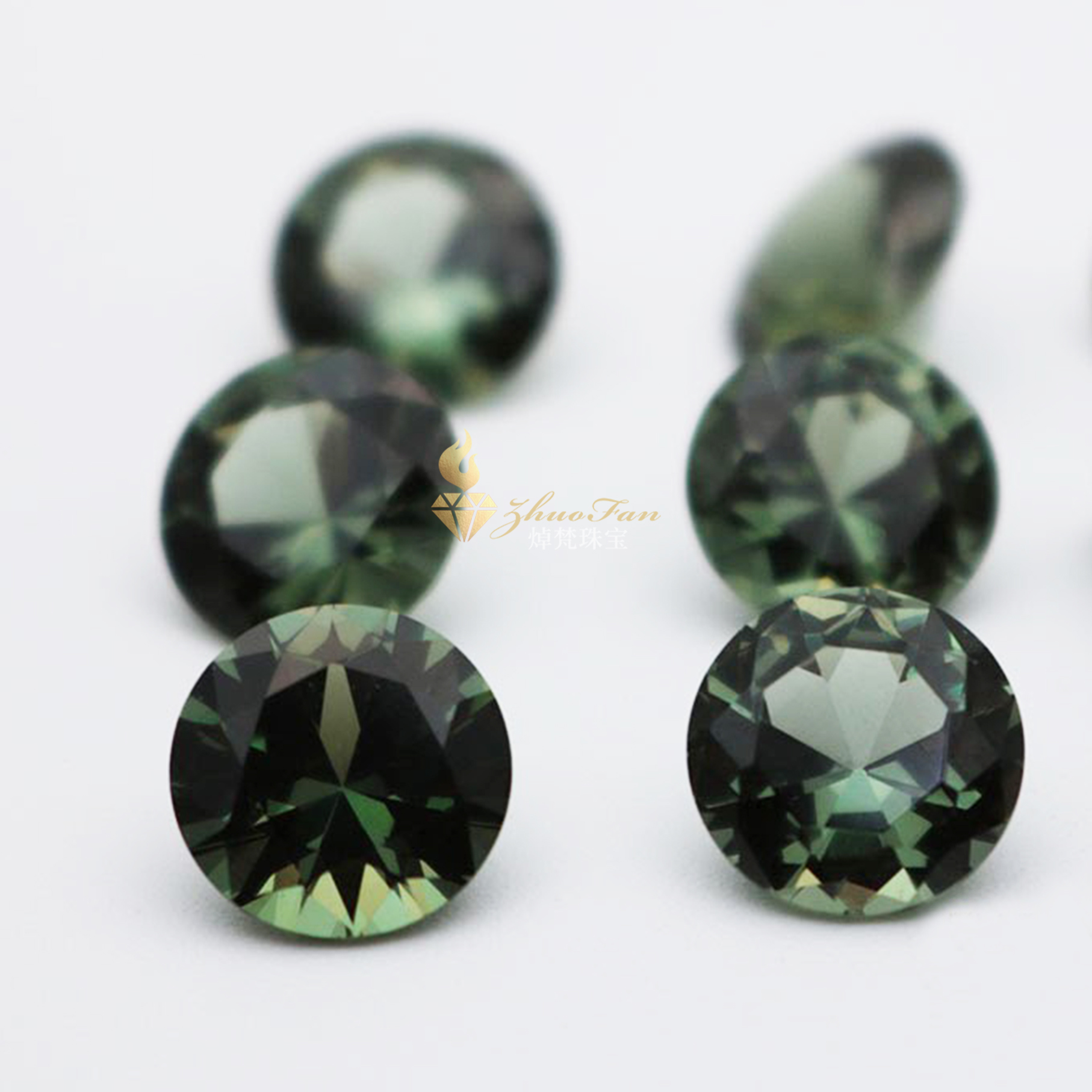 Synthetic Spinel #152 Green Round Shape