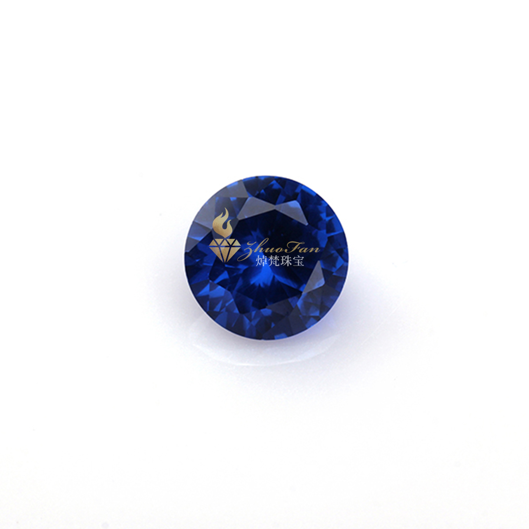 Synthetic Spinel Sapphire Blue#113 Round Shape