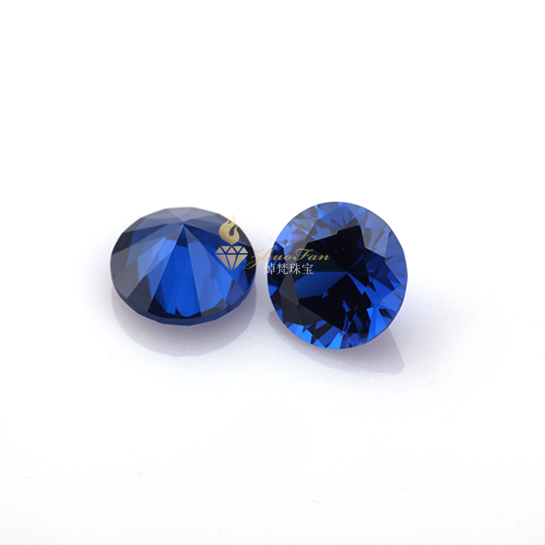 Synthetic Spinel Sapphire Blue#113 Round Shape